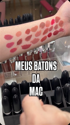 DANI TEIXEIRA 🥰💄 on Instagram: "MOSTRANDO TODOS OS MEUS BATONS DA MAC 😍😍✨💄💄 #mac #batom #maquiagem #makeup #fyp"