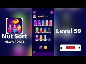 🧩 Nut Sort Level 59 Walkthrough | Step-by-Step Guide 🎮 | Mini Boss