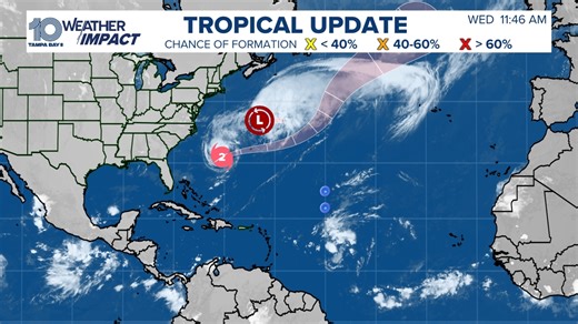 Tracking the Tropics: Hurricane Imelda now a Category 2 storm as it moves away from Florida