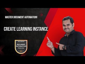 How To Create Learning Instance In DA | Automation Anywhere Document Automation Training