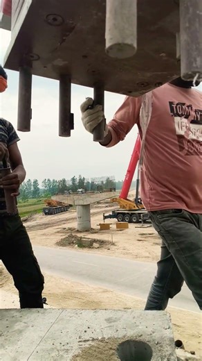 bearing installation . #highwayengineering