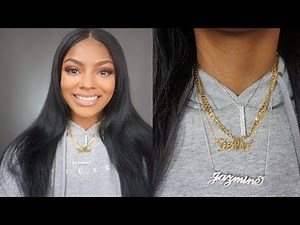 My Name Necklace Personalized Jewelry Try On Haul