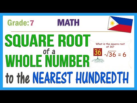Grade 7 Math: How to estimate the Square Root of a whole number to the nearest Hundredth