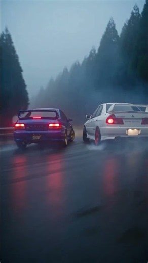 峠ツインドリフト４連発！ランエボ４Ⅳ・インプレッサGC8