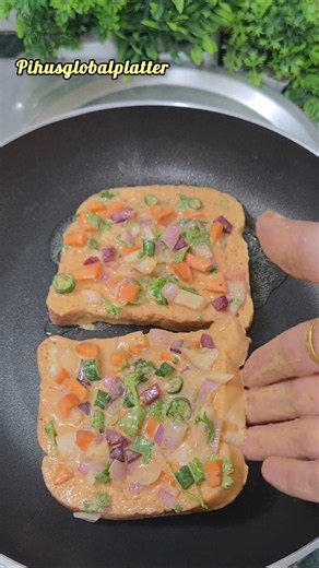 1 Cup Besan + Bread = Crispy Breakfast in 10 Minutes! 🤩