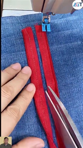 How to sew a zippered covered Welt pocket #youtubeshorts #viralvideo #wellpocket
