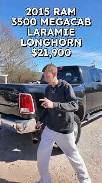 I'D RATHER BE IN A CUMMINS!! 2015 RAM 3500 MEGACAB LARAMIE LONGHORN