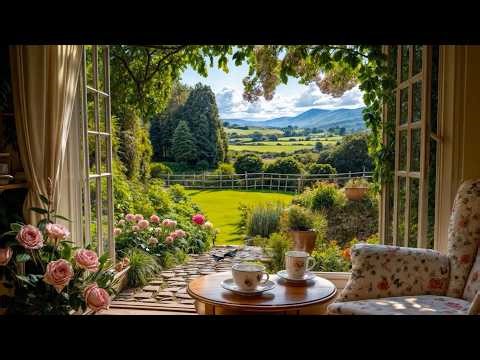 Spring Garden Balcony 🌿 Relaxing Morning with Gentle Birds & ASMR Ambience, for Peaceful Moments 🌸☕