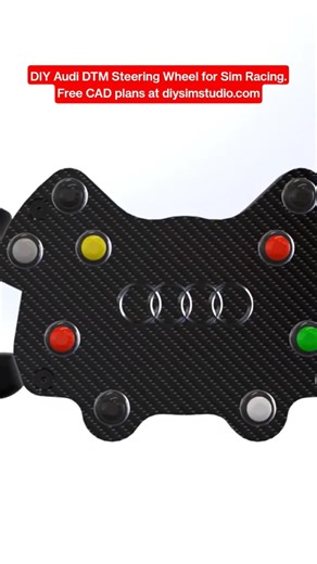 Free CAD Plans for DIY Audi DTM Steering Wheel #simracing #3dprinting #simracer #simracingcommunity