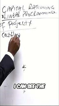 NPV Calculation: Linear Programming Model Explained #shorts
