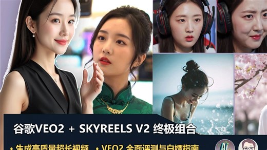 谷歌Veo   SkyReels V2 终极组合：生成高质量长视频，告别面部扭曲！(附实操技巧)