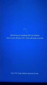 how to set fake microsoft windows update screen? 😅 #blum