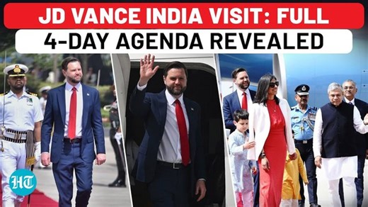 5.3K views · 60 reactions | US Vice President JD Vance begins first India visit, holds trade talks with PM Modi, tours Jaipur and Agra with family | Hindustan Times | Facebook