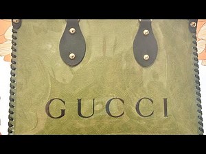 Transform Paper bag into Luxury Handbag// DIY Gucci paper bag to tote bag☺️