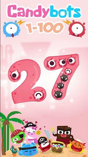 CandyBots 123 Numbers - Number 27 | CandyBots Games