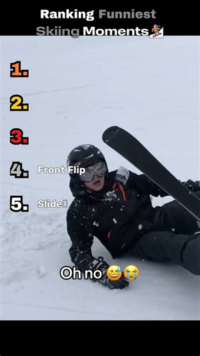 Ranking the Craziest Skiing Fails 🏔️ #fails #skiing #viral