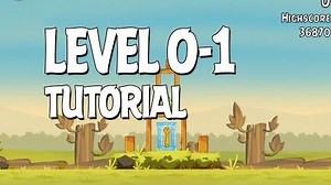 Angry Birds Tutorial Level 0-1 Walkthrough 3 Star