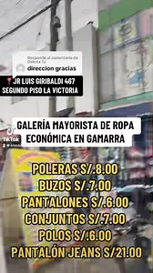 1.5M views · 10K reactions | ‼️‼️VEN Y CONOCE EL ALMACÉN MAYORISTA DE ROPA ECONÓMICA ‼️‼️﫶﫶﫶LOS ESPERAMOS DE LUNES A DOMINGO 﫶﫶﫶 UBICACIÓN  JR LUÍS GIRIBALDI 467 SEGUNDO PISO LA VICTORIA | Kl moda juvenil | Facebook