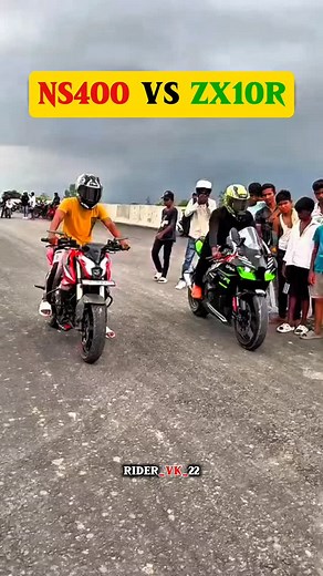 ZX10R vs Ns400 @rider_vk_22 #rider_vk_22 #zx10r #zx10rr #ns400 #ns400z #race #biker ##LikeForLike #viralreels #InstaGrowth #SupportCreators #LoveThisInstaViral #TrendingNow #ViralPost #ExplorePage #InstaFamous #ReelsViral #ViralTrend #ForYouPage #MustWatch #viralreels | Rider vk 22