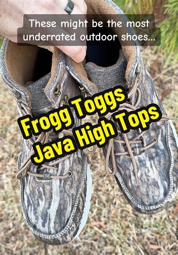 Frogg Toggs Men’s Java High Tops have lightweight comfort with ankle support and are perfect for everyday outdoor wear without bulky boots. @frogg toggs #TikTokShop #OutdoorShoes #MensFootwear #BudgetFinds #FroggToggs