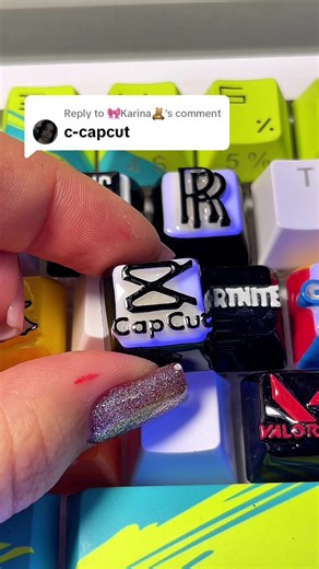 Replying to @🎀Karina🧸 Printing C for CapCut Logo! Then Drawing on my keyboard!@CAPCUT #3dprinting #keyboard #drawings #logo #capcut