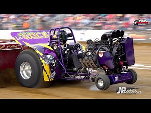 The Pullers Championship 2024: Modified Mini Tractors pulling in Nashville, IL - Friday