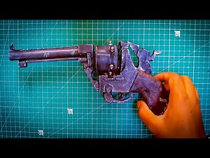 how to make a spring powered revolver replica with cardboard\\\\DIY Revolver\\\\TOY GUN