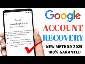 How To Recover Google Account Without number password and Email | Gmail Account Recover 2024