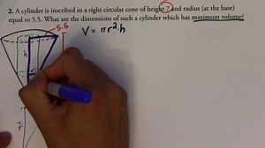 Optimization - Cylinder in Cone