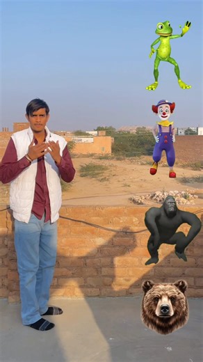 Frog, Jocker, gorilla & dame tu cosita alien - Funny vfx new magic video#shorts​#funny​#ayanmechanic