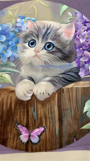 苏绣三异绣《小猫与小狗》#苏绣艺术 #苏绣 #苏绣三异绣 #苏绣双面绣 #非遗