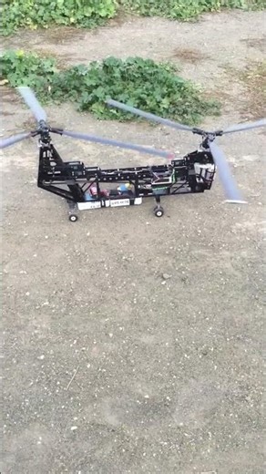 Massive 2.1m RC CH-47 Chinook Helicopter Flight! Twin Rotor Beast 🚁🔥 #rch heli #aviation #rc