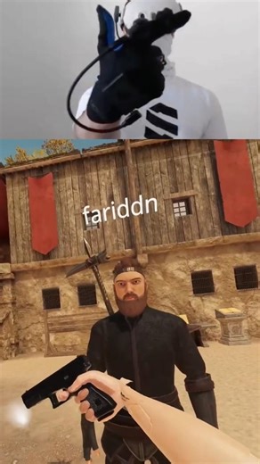 Shooting a gun with VR gloves…