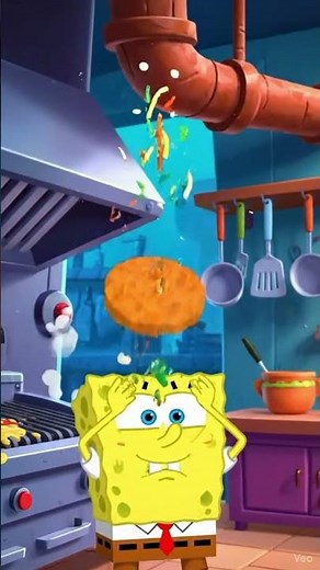 SpongeBob learns how to cook.🧑‍🍳 #spongebob #animation #funny #cooking