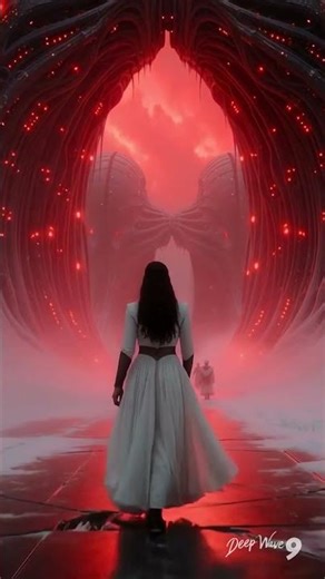 Futuristic World | Alien World animation of a Metropolitan Red Fire City Scape