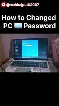 how to change password in laptop, computer, pc 💻 #changepassword #masterpassword @mahirajput02007