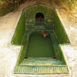 59K views · 2K reactions | Building Underground Temple House and Underground Swimming Pool | Primitive Survival Tool | Facebook