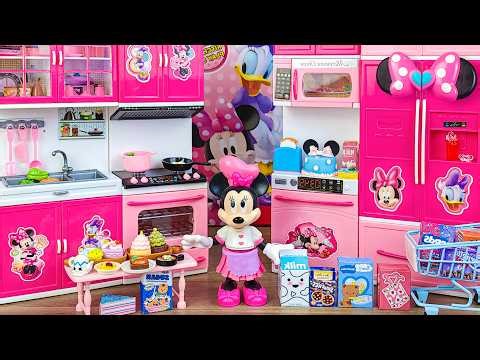 42 Minutes Satisfying with Unboxing Cute Pink Minnie Mouse Kitchen Set ASMR | Disney Toys Review