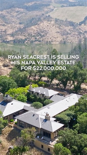 Ryan Seacrest’s 40-acre estate in Napa Valley is coming to market for $22 million. The extraordinary property offers timeless luxury amid stunning landscape vistas. The main residence, designed by Howard Backen, has been thoughtfully reimagined by Nobili Marques Arquitectura and Clint Nicholas Design. Built to exceptional standards, the home showcases chiseled limestone walls, a slate roof, reclaimed wood beams, antique French limestone and wide-plank wood floors, and seven wood burning fireplac