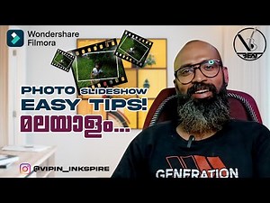 Filmora Photo Slideshow Tutorial Malayalam #easy #slideshow #editing
