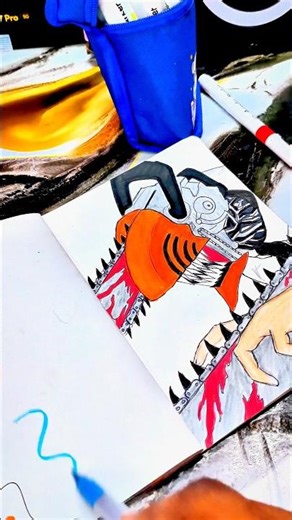 dRaw chainsaw man💥❤️‍🔥 #gbtart #animedrawing#chainsawman #ytshots