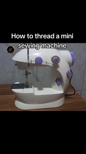 Different ways to thread a mini sewing machine. #sewing #sewingmachine #sewingmachinetips #thread #threading #minisewingmachine #minisewingmachinetutorial #minisewingmachinethreading #mini