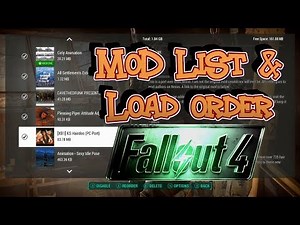 My Fallout 4 Mod List & Load Order (Xbox One)