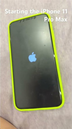 Starting the iPhone 11 Pro Max