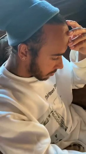 🇧🇷 on Instagram: "Roscoe won't let his father work 😂 . . #roscoe #mercedes #lewishamilton #f1 #dog #working"