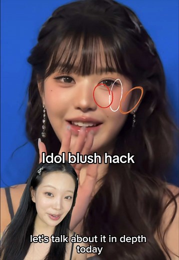 Idol blush hack for that natural blended dimensional look! If you are a low visual weight girl, you need to try this! Products ( available on @YesStyle , use YUHANLIU12 for 12% orders over $59): @Unleashia Global sisua waffle blush - 04 rose chocolate mousse @fwee pocket blush palette - cp02 strawberry and lemon @3CE blush lighter - lazy talk #idolmakeup #kpopmakeup #contour #blush #makeuphack