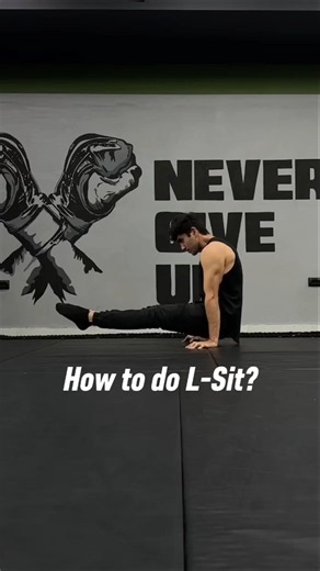 L-sit easy technique ✅ #calisthenics #toturial #beginners