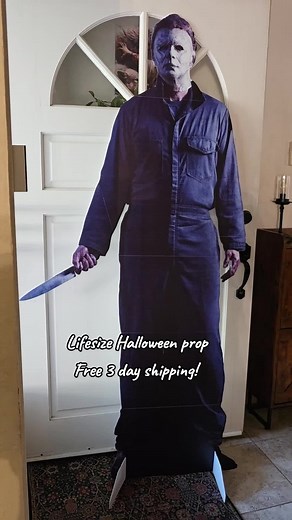 Life-Size Michael Myers Halloween Prop for Spooky Decor