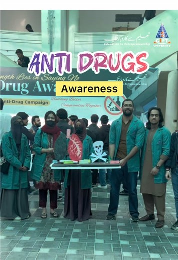 Anti Drug Awareness Display The Centre for Social Integration Program (CSIP) presented an engaging display featuring educational stalls, illustrative posters, and awareness models designed to educate students and the community on the dangers and impacts of drug abuse. A crucial step in promoting a drug-free environment. Thank you for joining the Anti Drug Awareness Display organized by CSIP at the GIFT University Atrium today. The event featured impactful informational stalls, educational poster