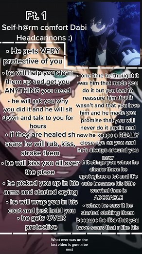Emotional Dabi Headcanons Exploring Self-Harm Comfort | BNHA